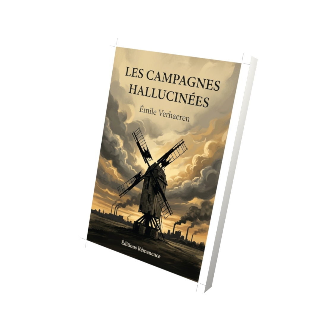 Livre Les Campagnes hallucinées par Émile Verhaeren - Vue 3D - Editions Remanence