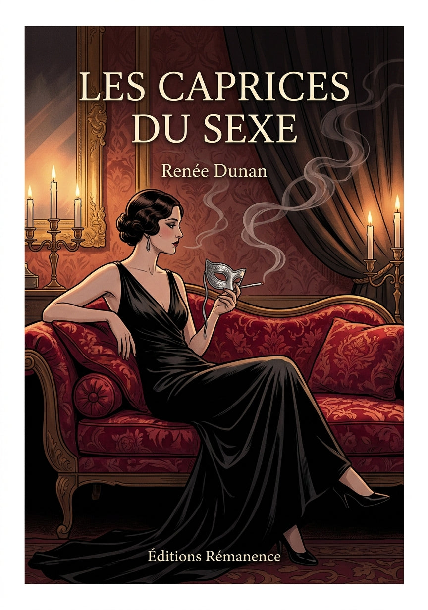 Livre Les Caprices du sexe par Renée Dunan - Couverture - Editions Remanence