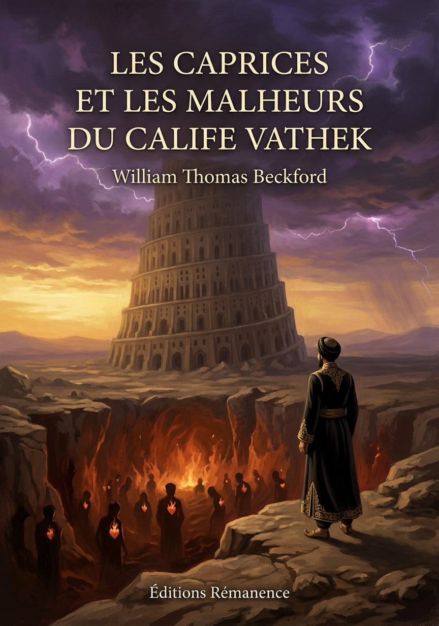 Livre Les Caprices et les malheurs du calife Vathek par William Thomas Beckford - Couverture - Editions Remanence