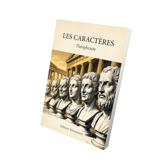 Livre Les Caractères - Théophraste - Vue 3D - Editions Remanence