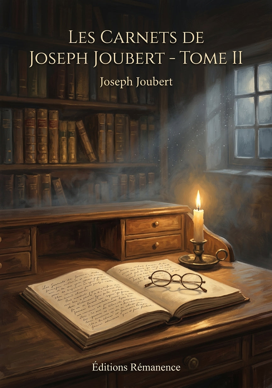 Livre Les Carnets de Joseph Joubert - Tome II par Joseph Joubert - Couverture - Editions Remanence