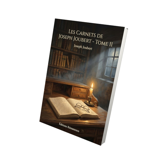 Livre Les Carnets de Joseph Joubert - Tome II par Joseph Joubert - Vue 3D - Editions Remanence