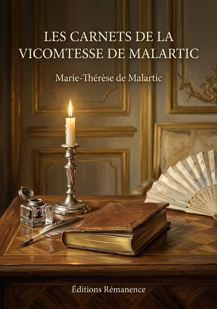 Livre Les Carnets de la vicomtesse de Malartic par Marie-Thérèse de Malartic - Couverture - Editions Remanence