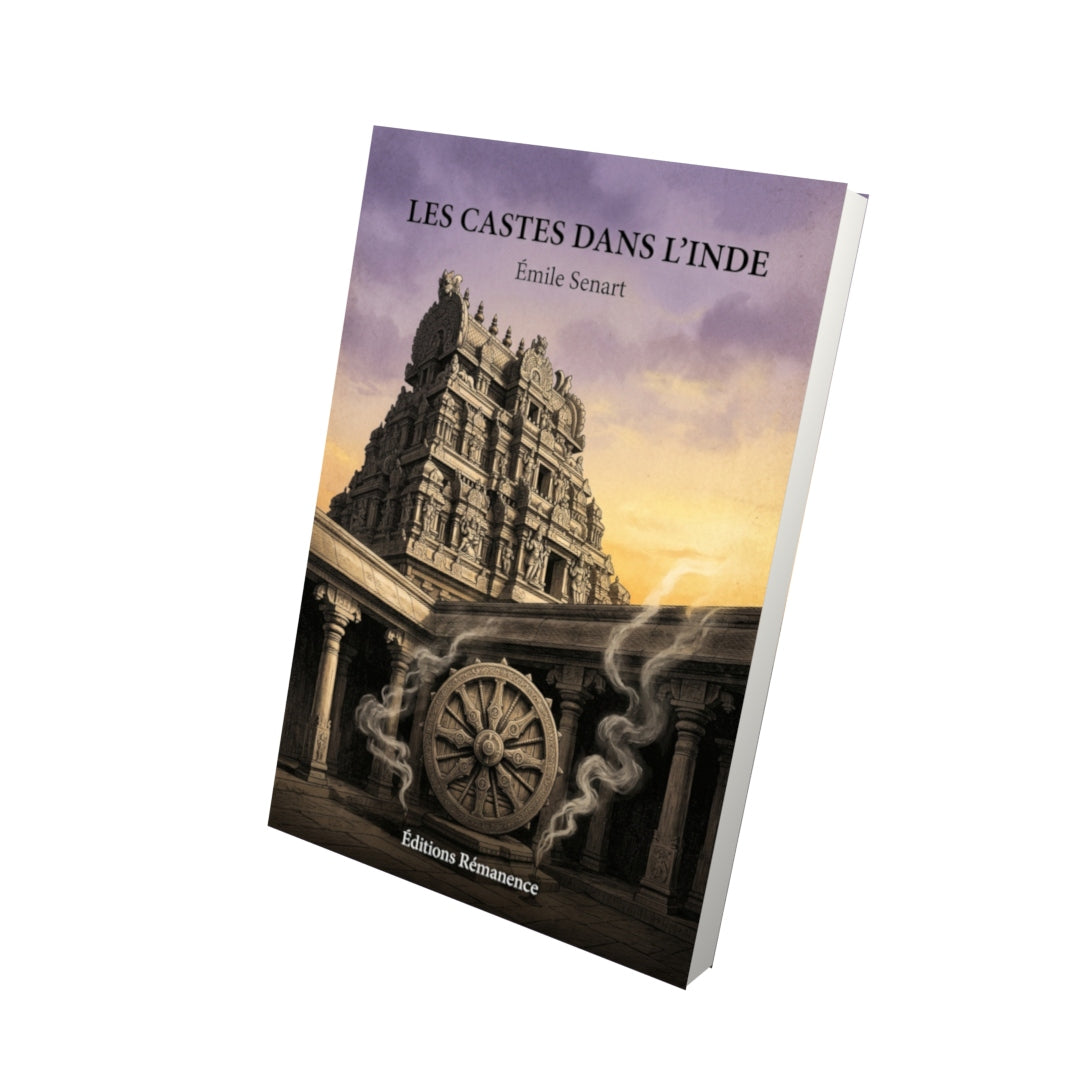 Livre Les Castes dans l’Inde par Émile Senart - Vue 3D - Editions Remanence