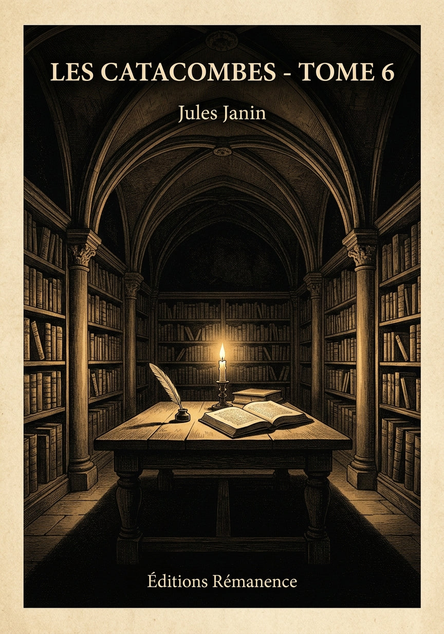 Livre Les Catacombes - Tome 6 par Jules Janin - Couverture - Editions Remanence