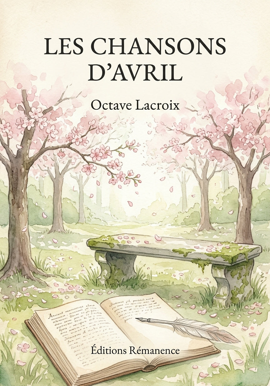 Livre Les Chansons d’avril par Octave Lacroix - Couverture - Editions Remanence