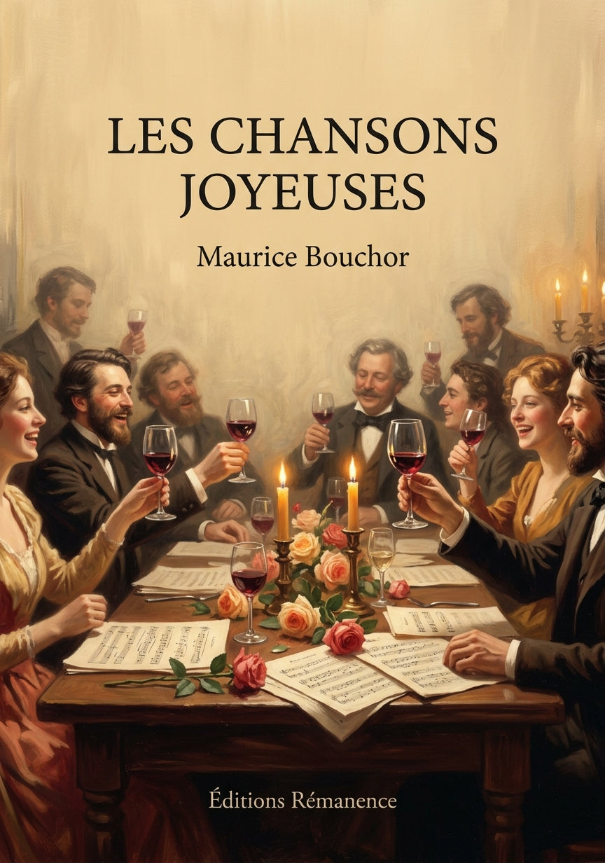 Livre Les Chansons joyeuses par Maurice Bouchor - Couverture - Editions Remanence