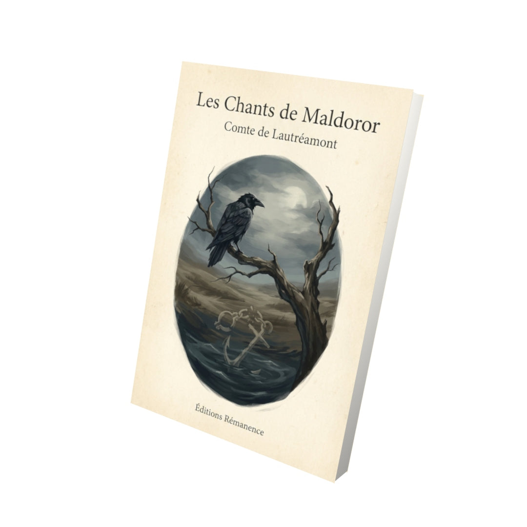 Livre Les Chants de Maldoror-Comte de Lautréamont - Vue 3D - Editions Remanence