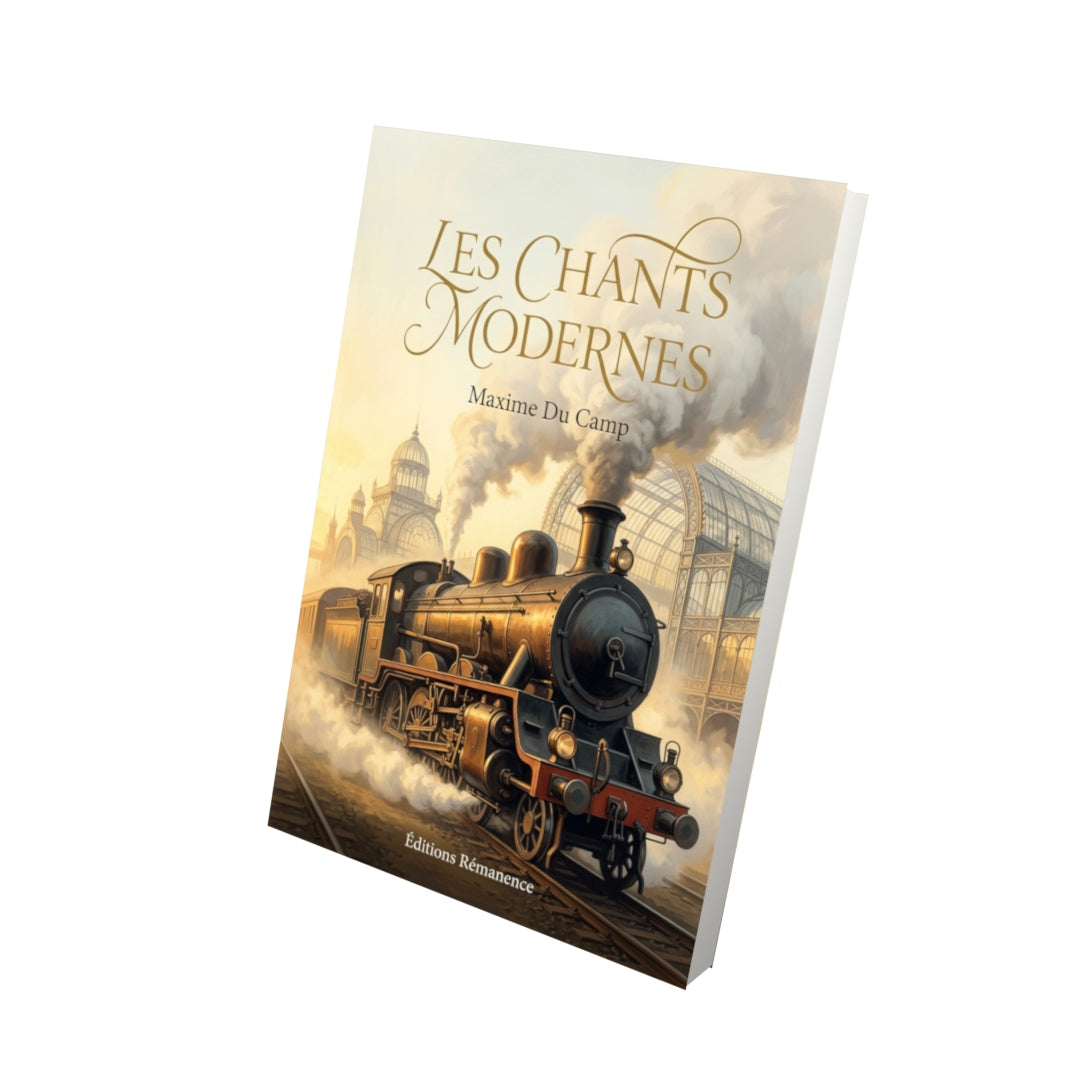 Livre Les chants modernes par Maxime Du Camp - Vue 3D - Editions Remanence