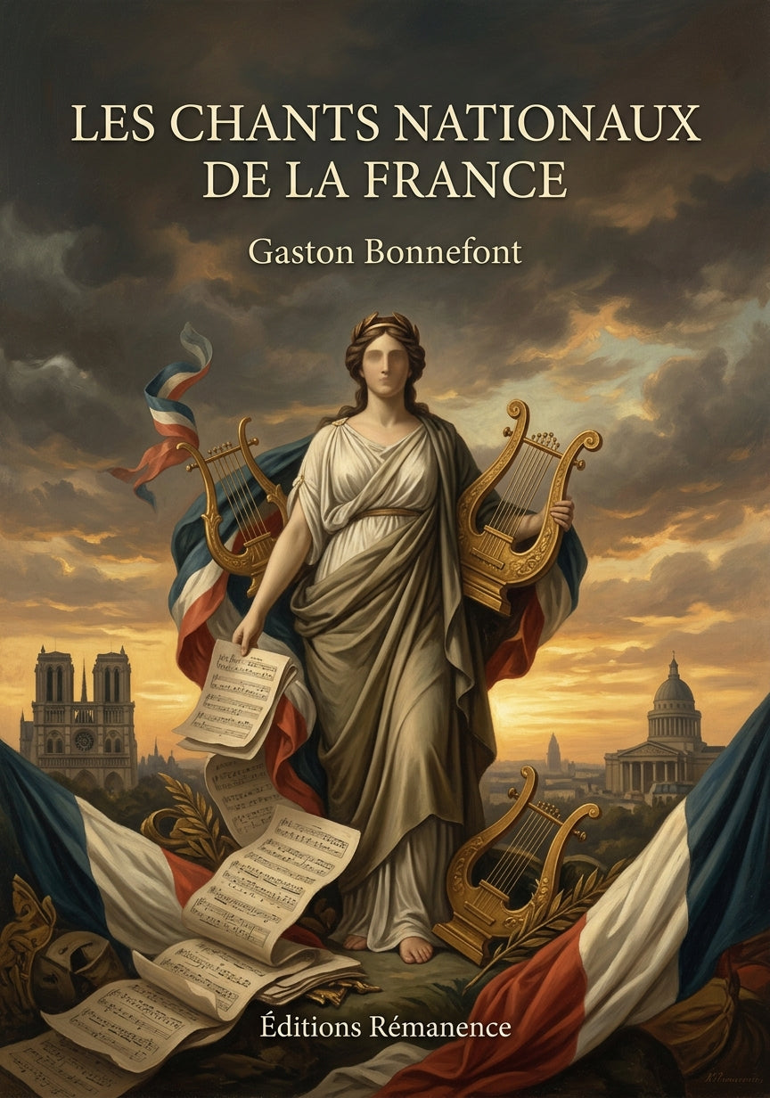 Livre Les chants nationaux de la France par Gaston Bonnefont - Couverture - Editions Remanence