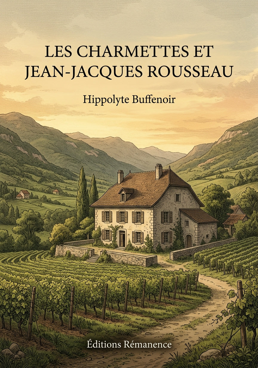 Livre Les Charmettes et Jean-Jacques Rousseau par Hippolyte Buffenoir - Couverture - Editions Remanence