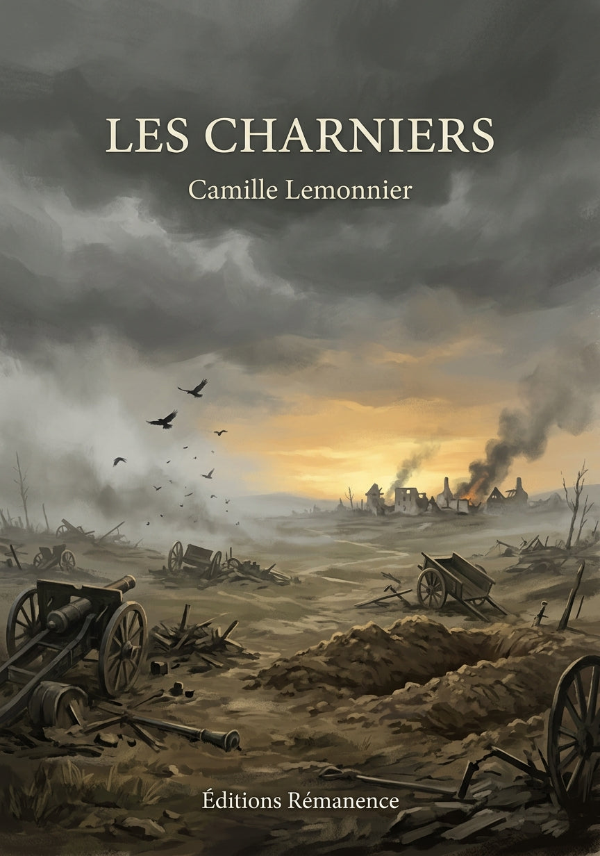 Livre Les Charniers par Camille Lemonnier - Couverture - Editions Remanence