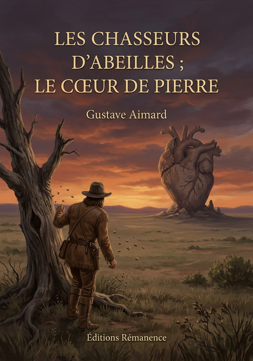 Livre Les Chasseurs d’abeilles ; Le Cœur de pierre par Gustave Aimard - Couverture - Editions Remanence