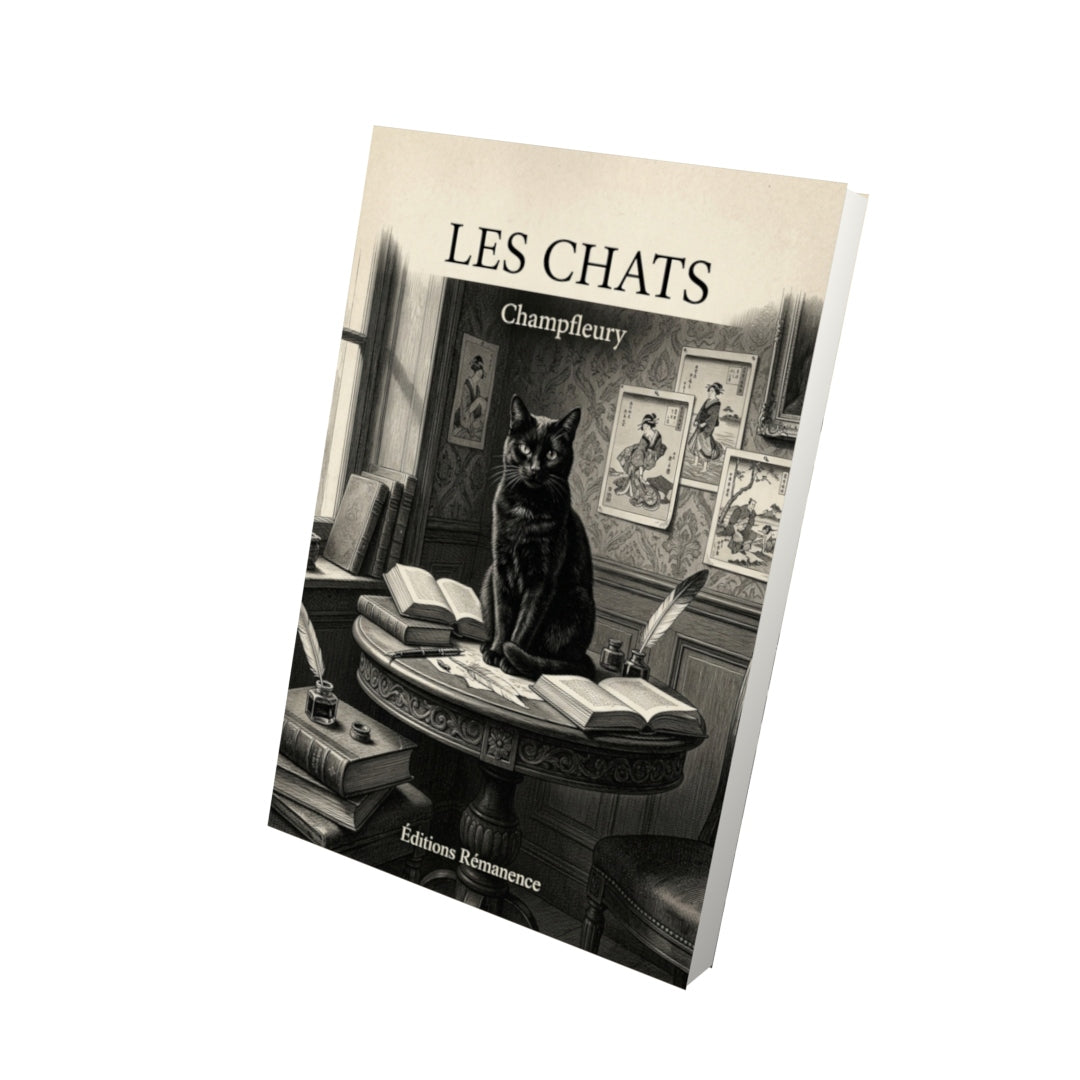 Livre Les Chats par Champfleury - Vue 3D - Editions Remanence