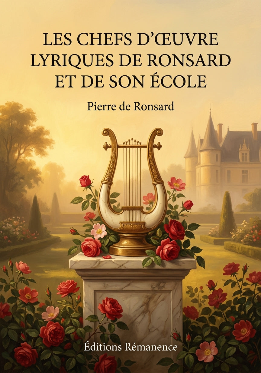 Livre Les Chefs d’œuvre lyriques de Ronsard et de son école par Pierre de Ronsard - Couverture - Editions Remanence