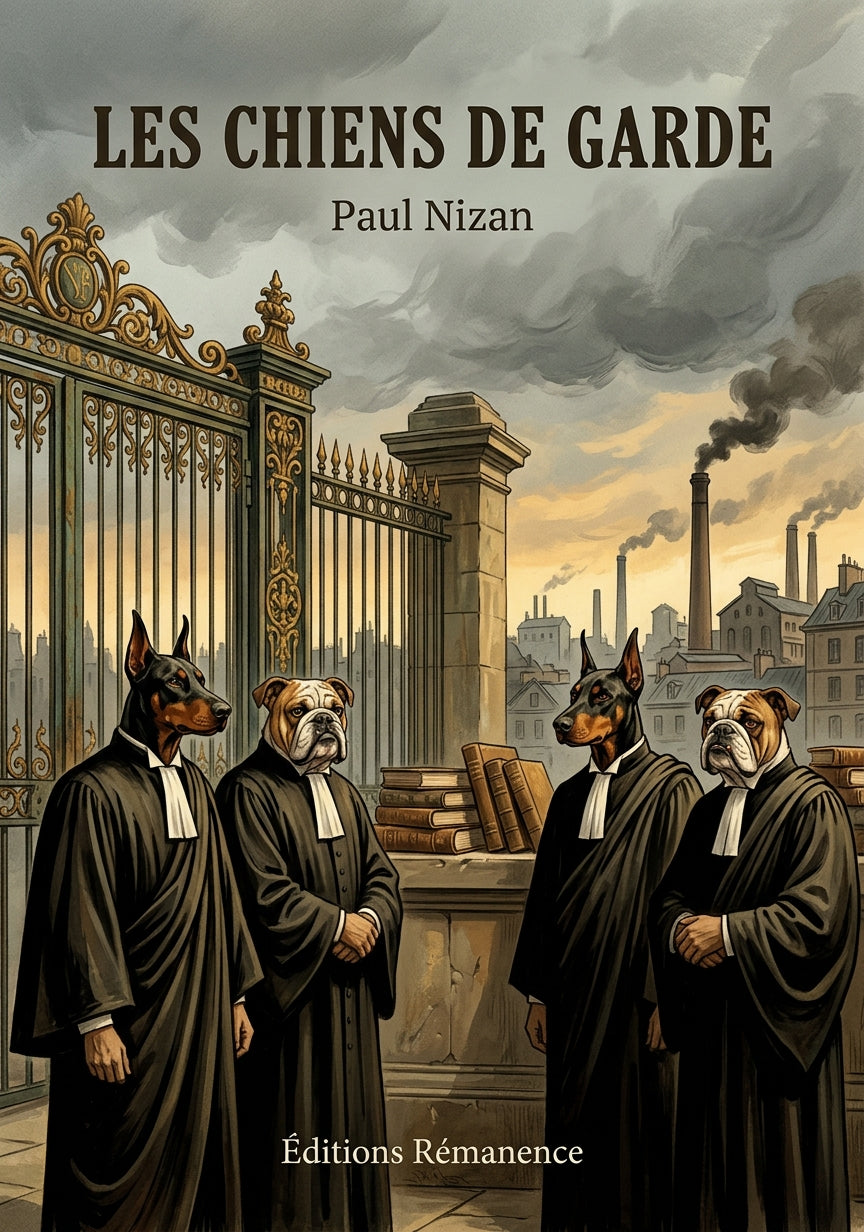 Livre Les Chiens de garde par Paul Nizan - Couverture - Editions Remanence