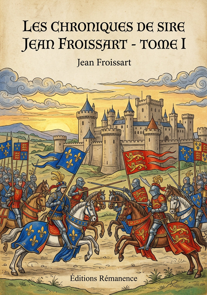 Livre Les Chroniques de Sire Jean Froissart - Tome I par Jean Froissart - Couverture - Editions Remanence