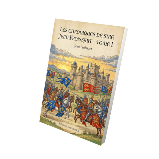 Livre Les Chroniques de Sire Jean Froissart - Tome I par Jean Froissart - Vue 3D - Editions Remanence