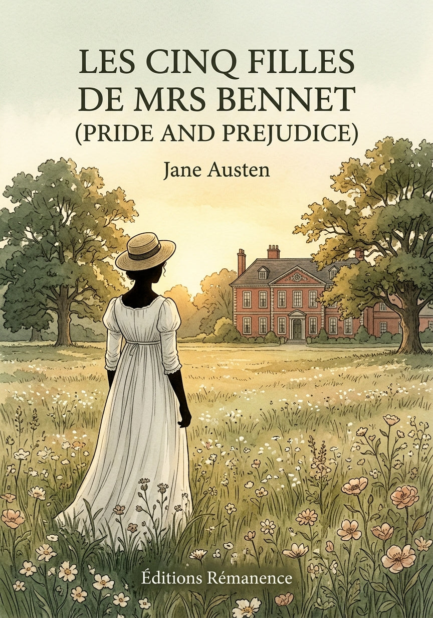 Livre Les Cinq Filles de Mrs Bennet (Pride and Prejudice) par Jane Austen - Couverture - Editions Remanence