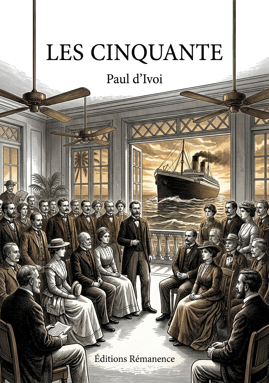 Livre Les Cinquante par Paul d’Ivoi - Couverture - Editions Remanence