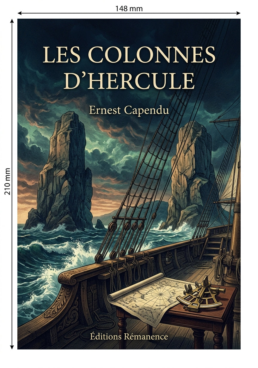 Livre Les Colonnes d’Hercule par Ernest Capendu - Couverture - Editions Remanence