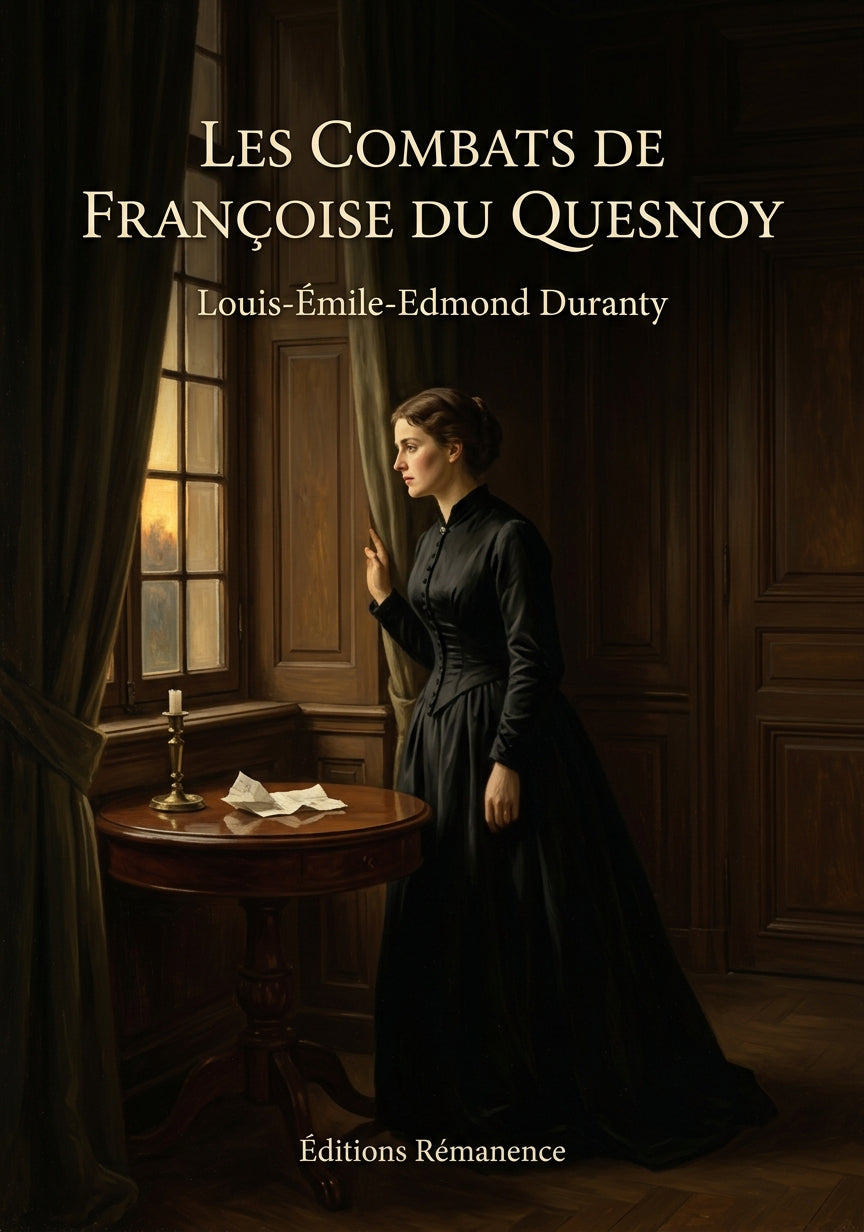 Livre Les Combats de Françoise du Quesnoy par Louis-Émile-Edmond Duranty - Couverture - Editions Remanence