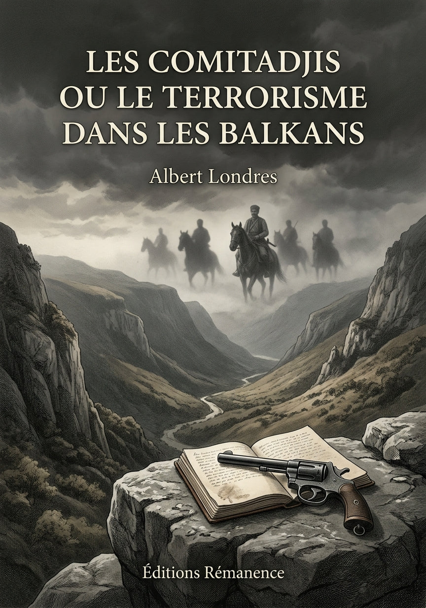 Livre Les Comitadjis ou le terrorisme dans les Balkans par Albert Londres - Couverture - Editions Remanence
