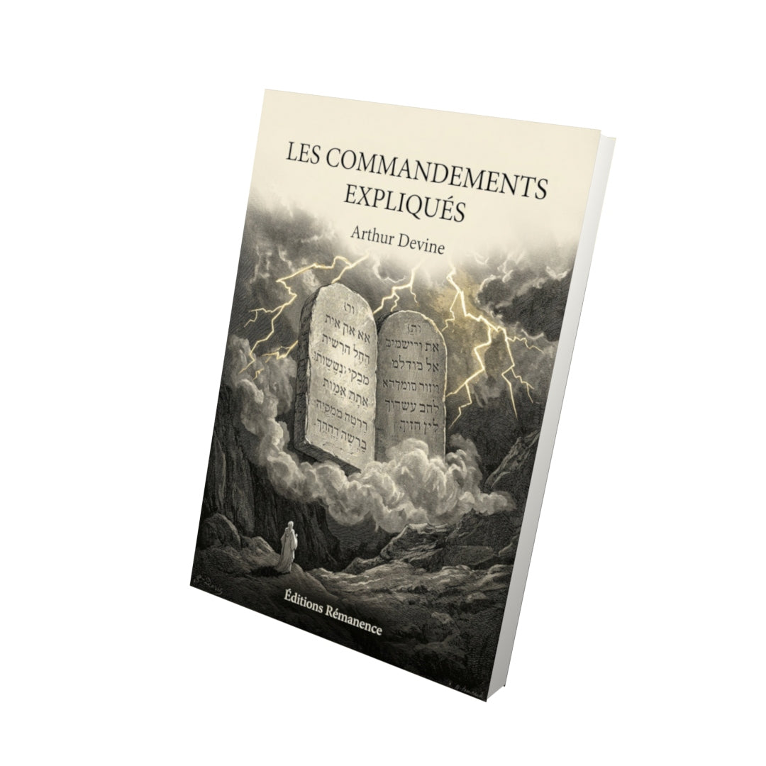 Livre Les commandements expliqués - Arthur Devine - Vue 3D - Editions Remanence
