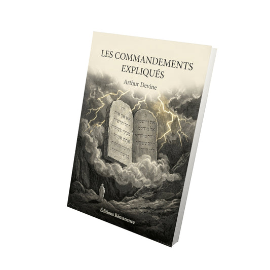 Livre Les commandements expliqués - Arthur Devine - Vue 3D - Editions Remanence