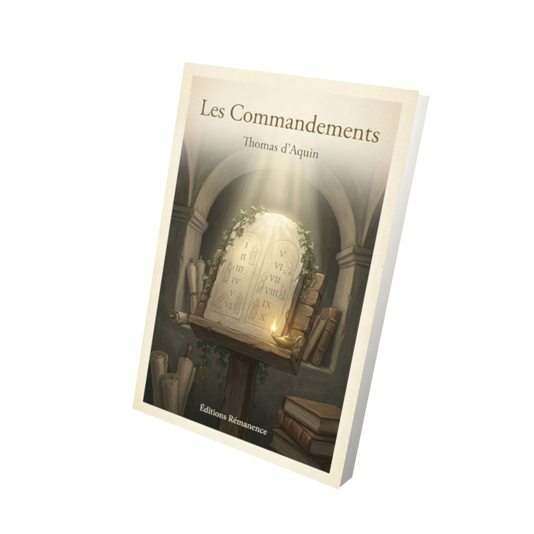 Livre Les Commandements – Thomas d’Aquin - Vue 3D - Editions Remanence