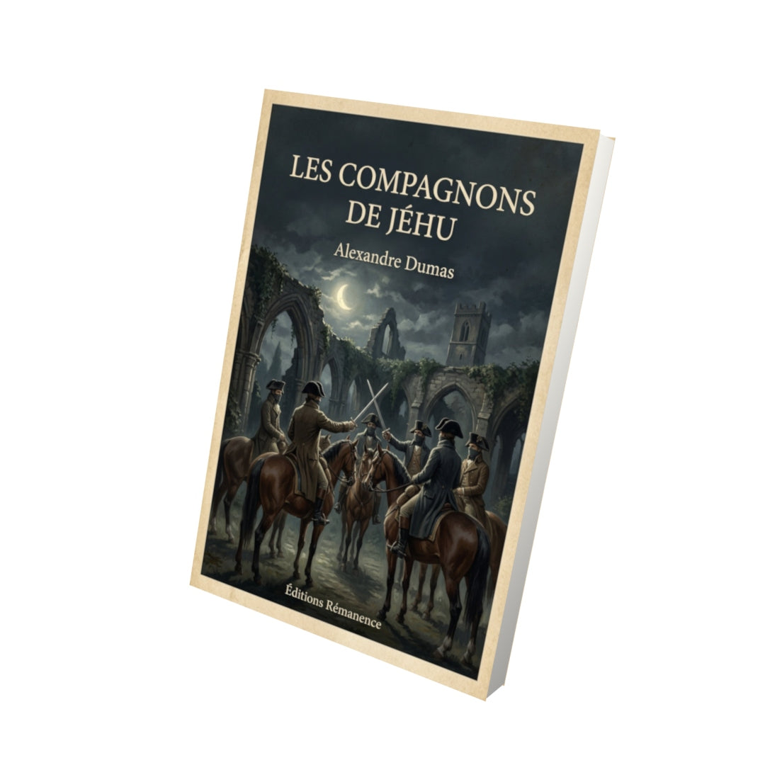 Livre Les compagnons de Jéhu - Alexandre Dumas - Vue 3D - Editions Remanence