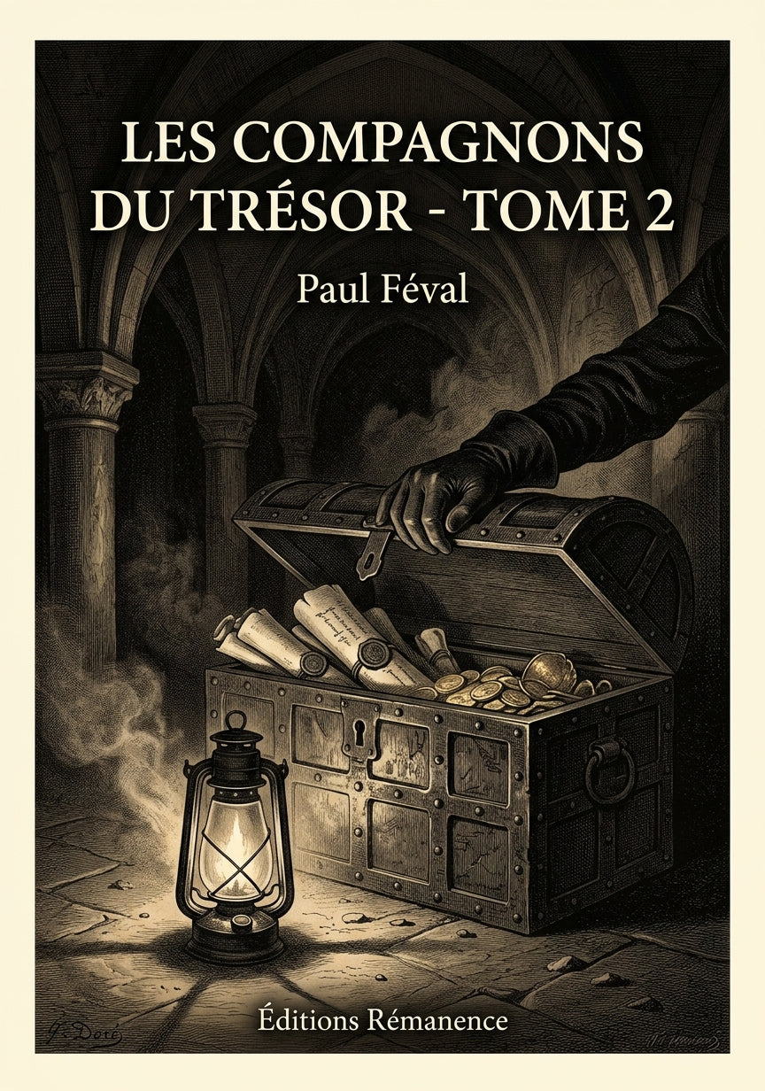 Livre Les Compagnons du trésor - Tome 2 par Paul Féval - Couverture - Editions Remanence