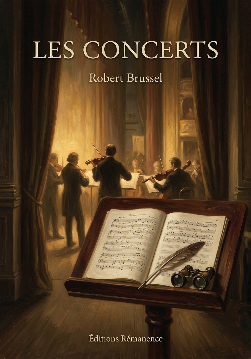 Livre Les Concerts par Robert Brussel - Couverture - Editions Remanence