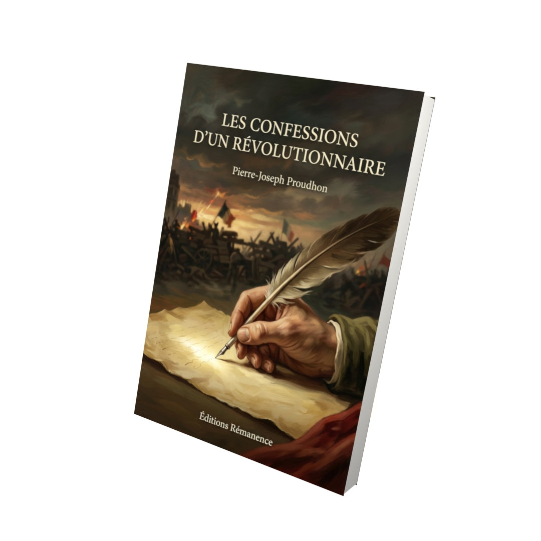 Livre Les Confessions d’un révolutionnaire par Pierre-Joseph Proudhon - Vue 3D - Editions Remanence