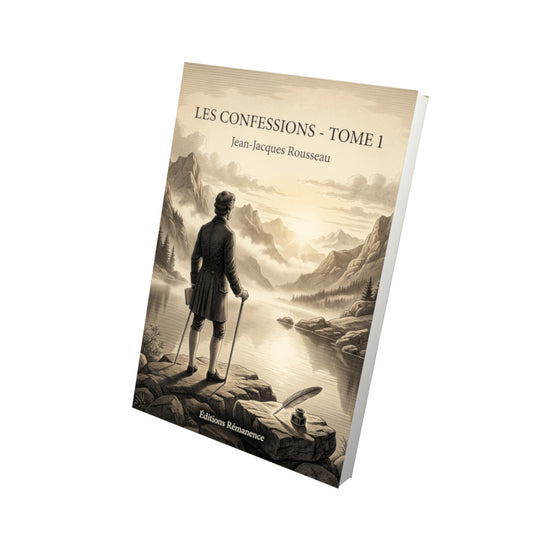 Livre Les Confessions - Tome 1 par Jean-Jacques Rousseau - Vue 3D - Editions Remanence
