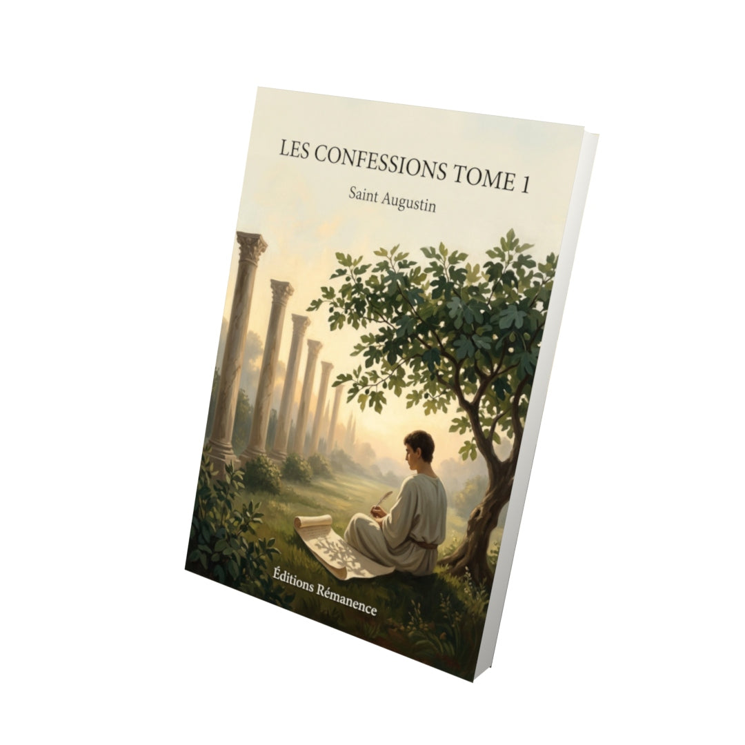 Livre Les Confessions Tome 1 - Saint Augustin - Vue 3D - Editions Remanence