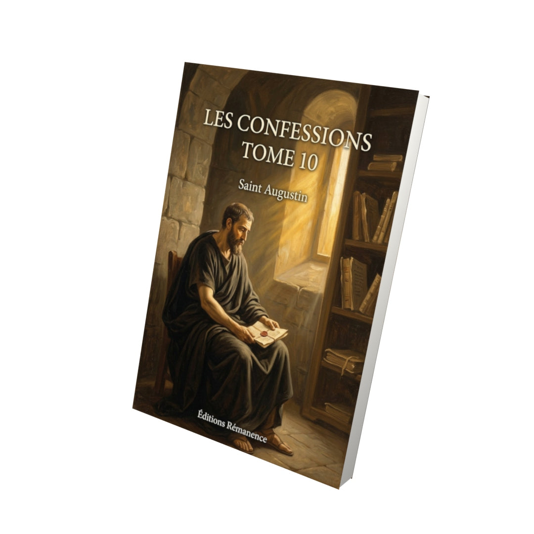 Livre Les Confessions Tome 10 - Saint Augustin - Vue 3D - Editions Remanence