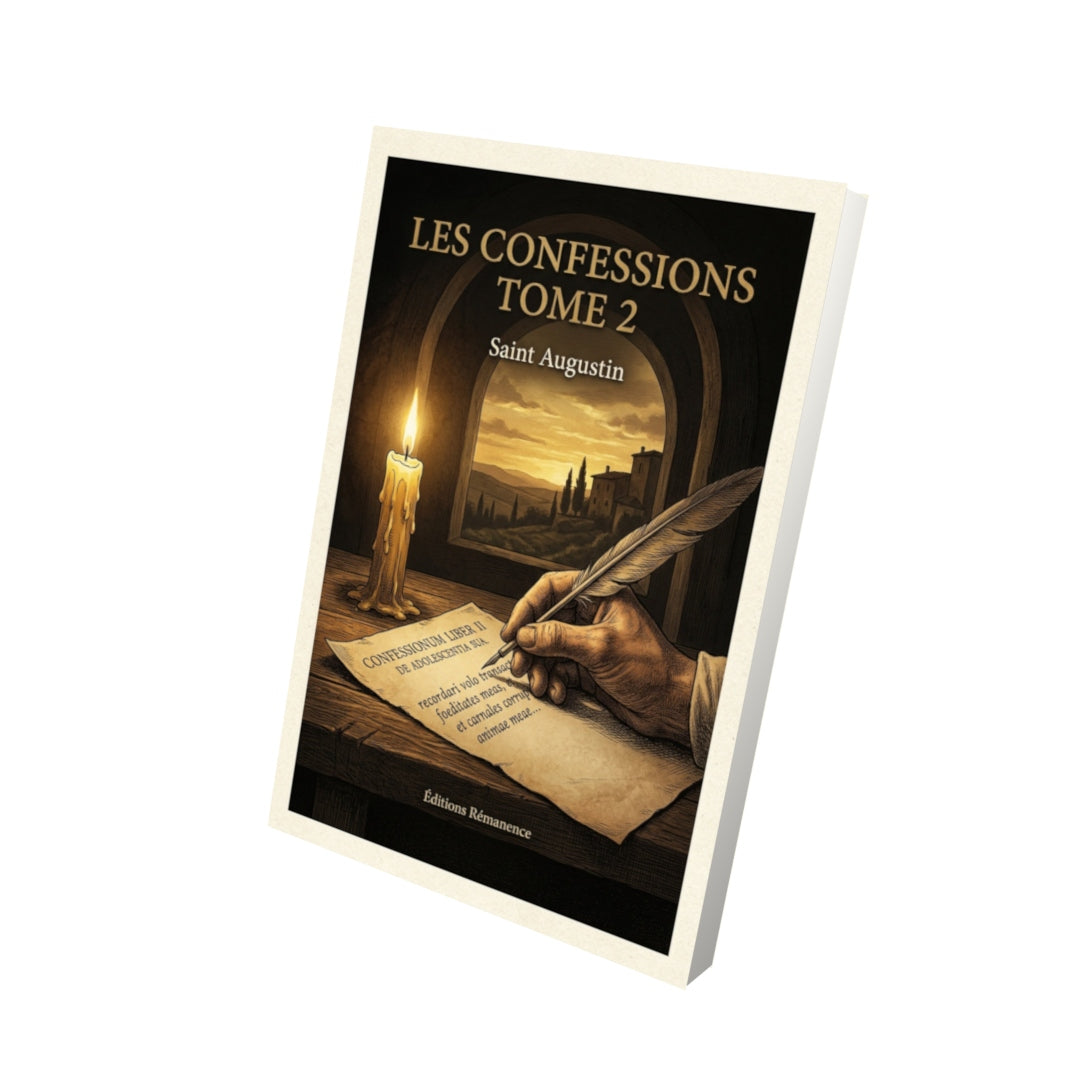 Livre Les Confessions Tome 2 - Saint Augustin - Vue 3D - Editions Remanence