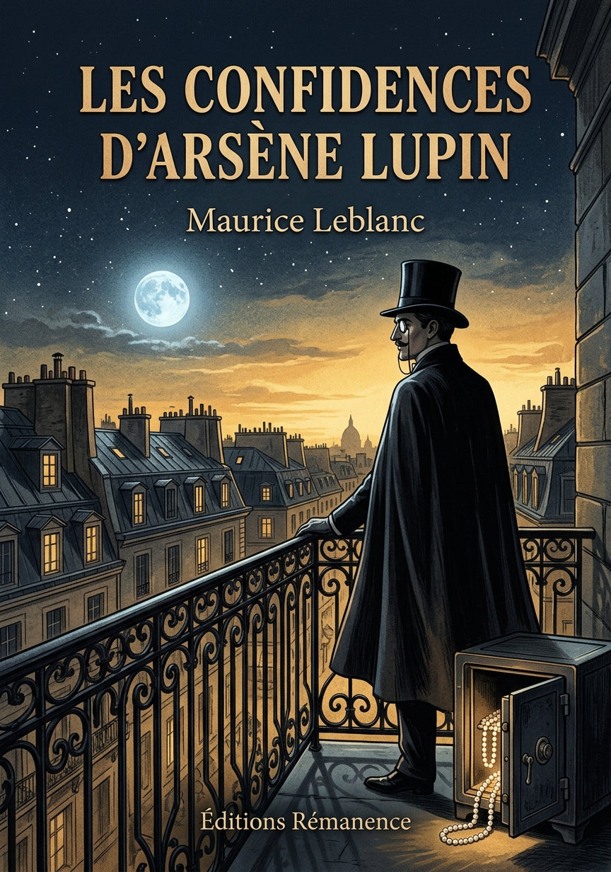 Livre Les Confidences d’Arsène Lupin par Maurice Leblanc - Couverture - Editions Remanence