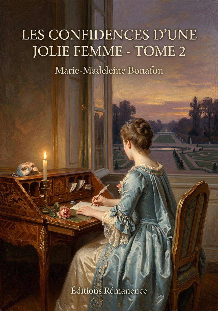 Livre Les Confidences d’une jolie femme - Tome 2 par Marie-Madeleine Bonafon - Couverture - Editions Remanence