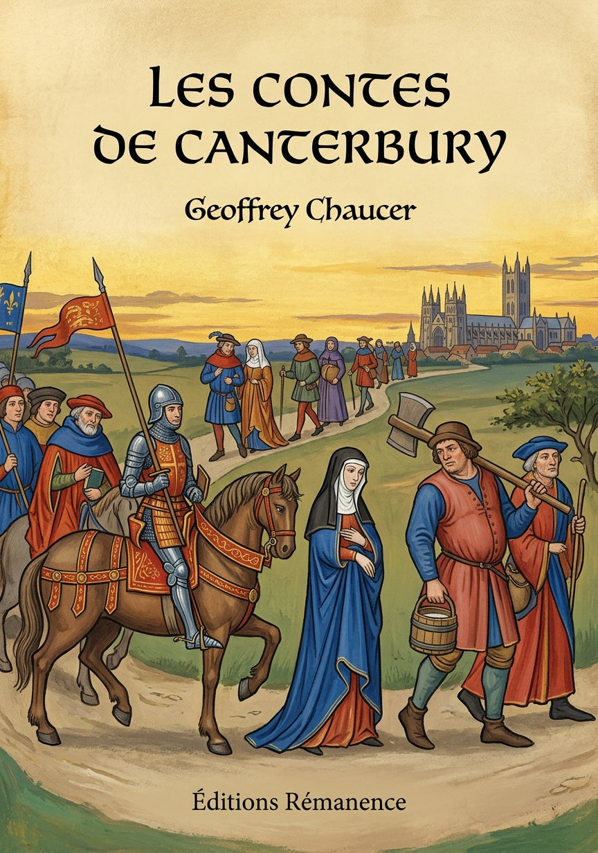 Livre Les Contes de Canterbury par Geoffrey Chaucer - Couverture - Editions Remanence