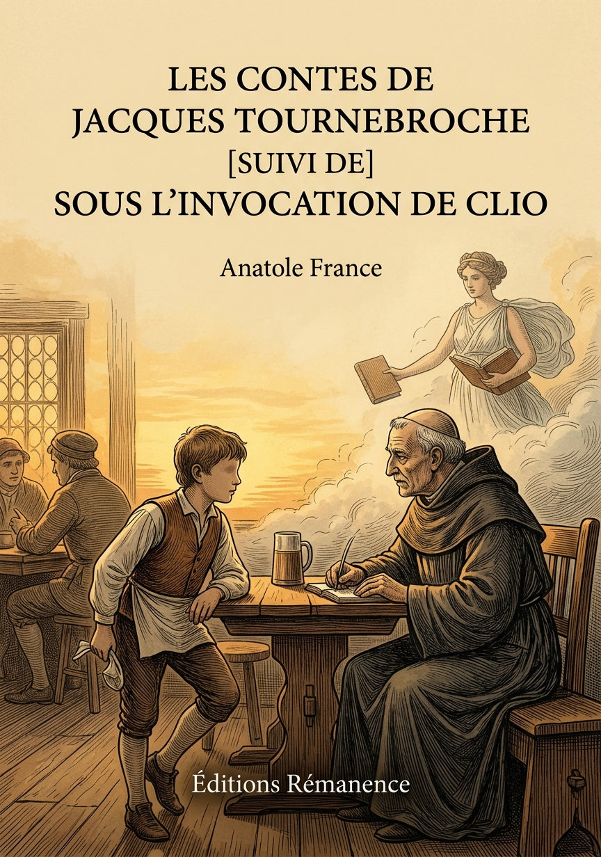 Livre Les Contes de Jacques Tournebroche [suivi de] Sous l’invocation de Clio par Anatole France - Couverture - Editions Remanence
