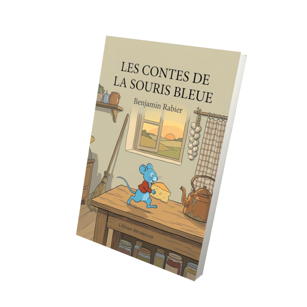 Livre Les contes de la souris bleue par Benjamin Rabier - Vue 3D - Editions Remanence