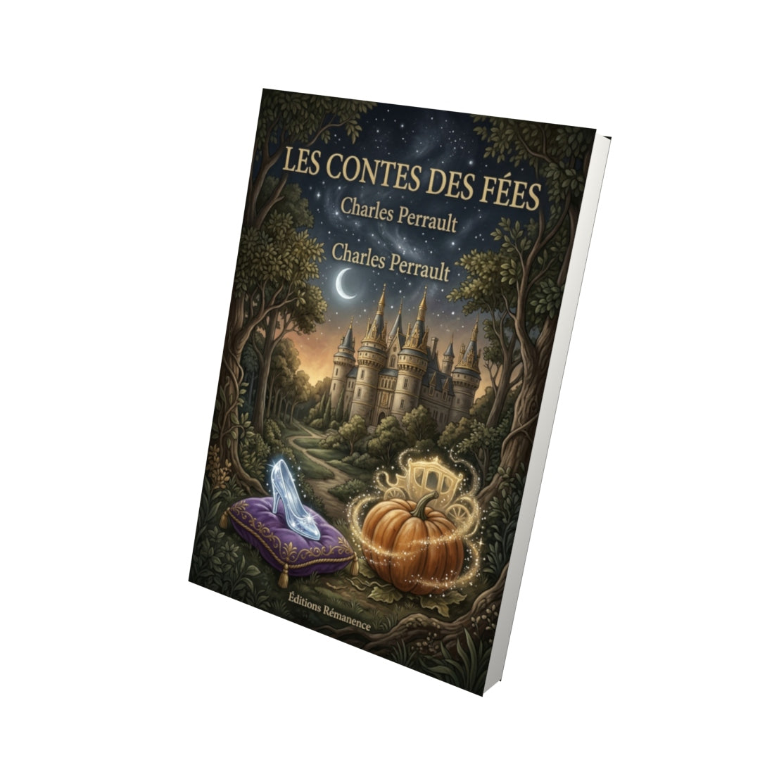 Livre Les Contes des fées par Charles Perrault - Vue 3D - Editions Remanence