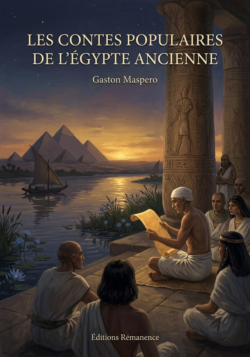 Livre Les Contes populaires de l’Égypte ancienne par Gaston Maspero - Couverture - Editions Remanence