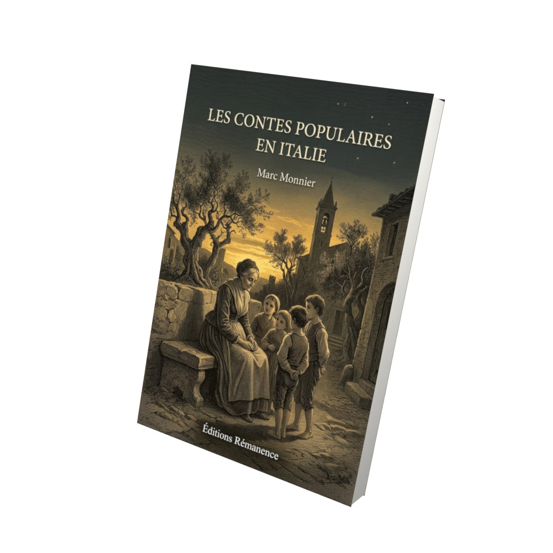 Livre Les Contes populaires en Italie par Marc Monnier - Vue 3D - Editions Remanence