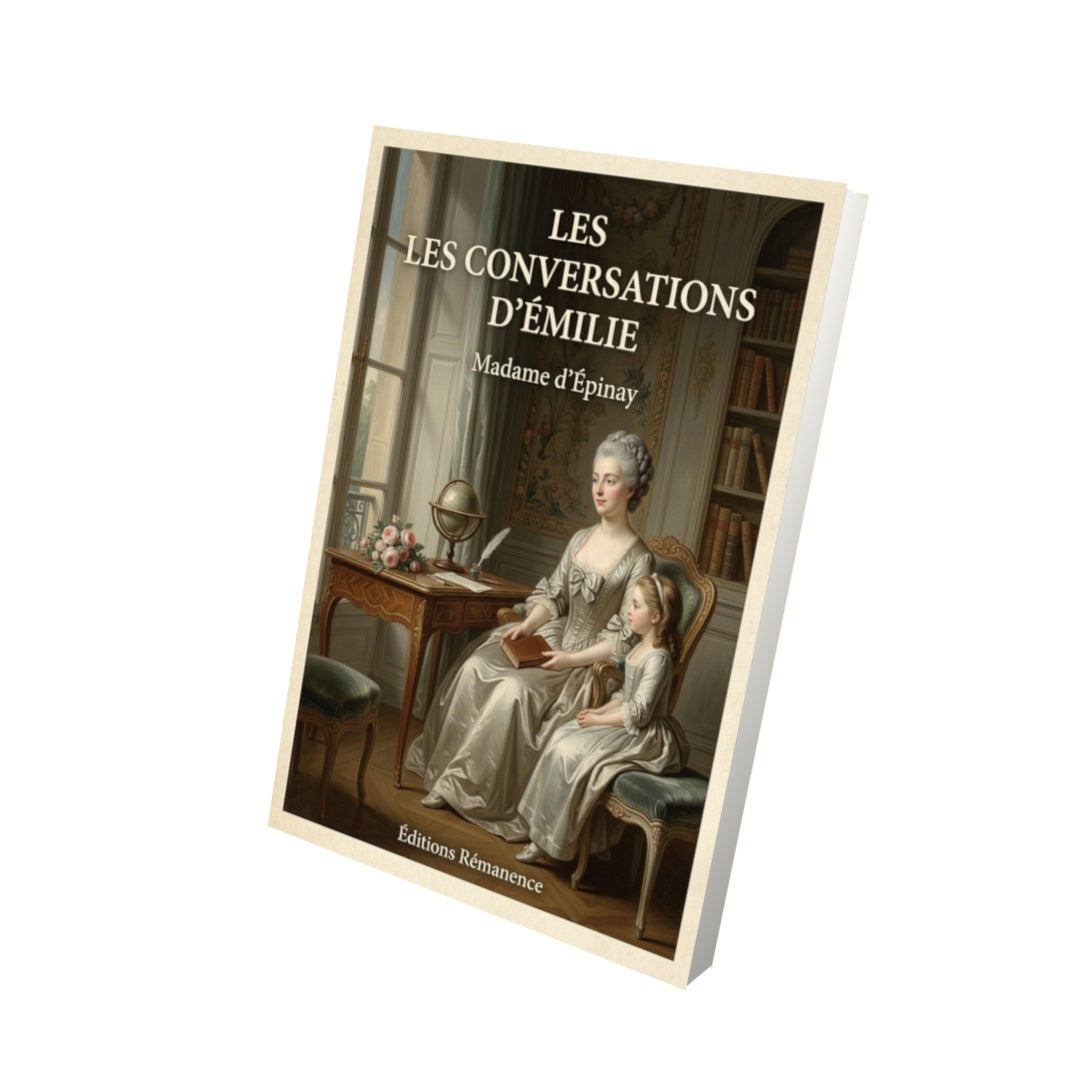 Livre Les conversations d'Émilie - Madame d'Épinay - Vue 3D - Editions Remanence
