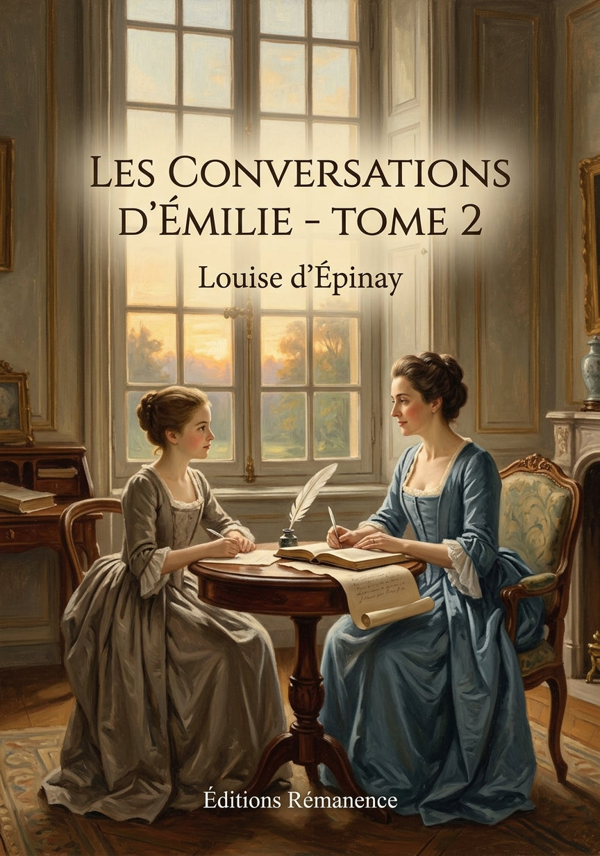 Livre Les Conversations d’Émilie - Tome 2 par Louise d’Épinay - Couverture - Editions Remanence