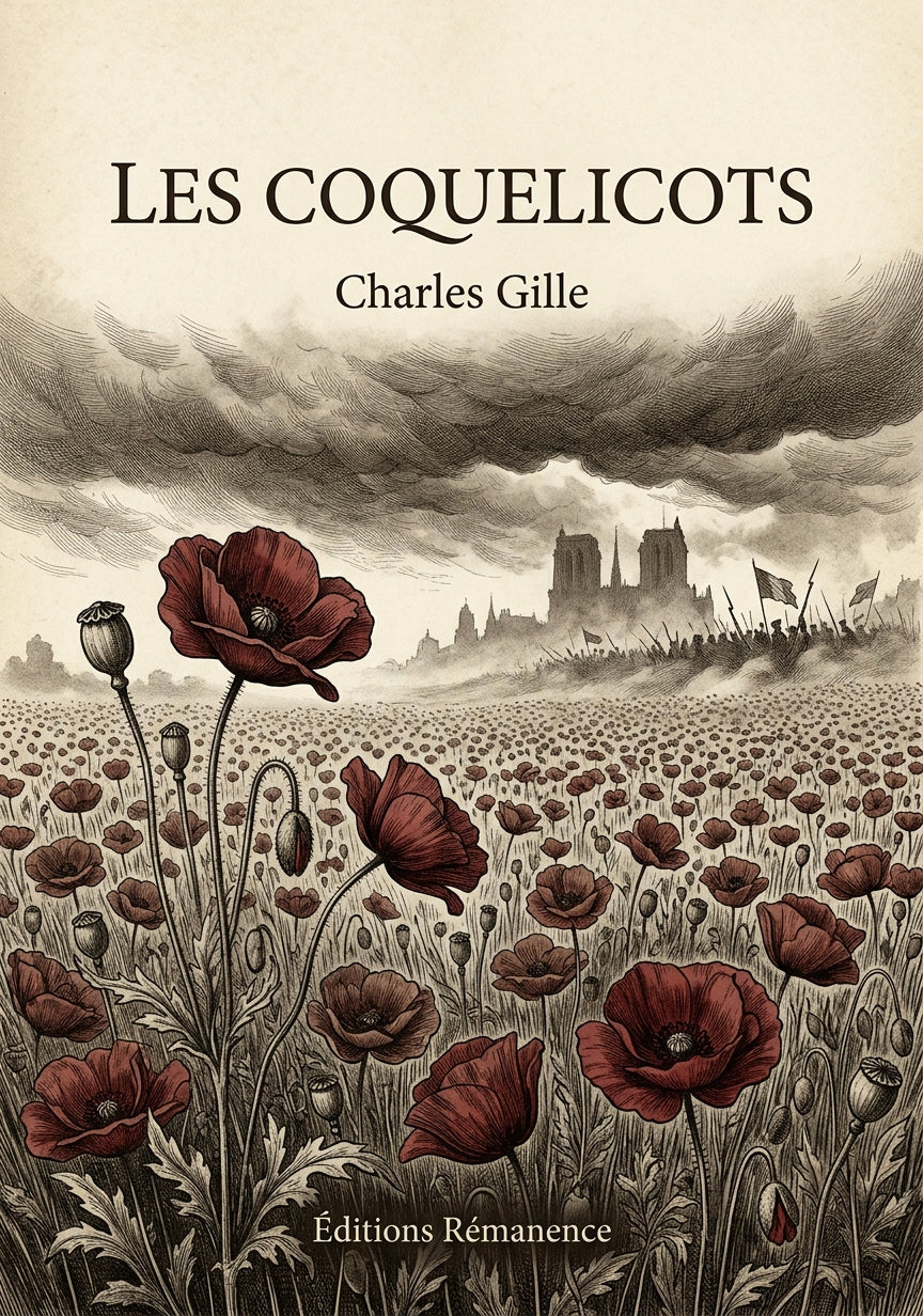 Livre Les Coquelicots par Charles Gille - Couverture - Editions Remanence