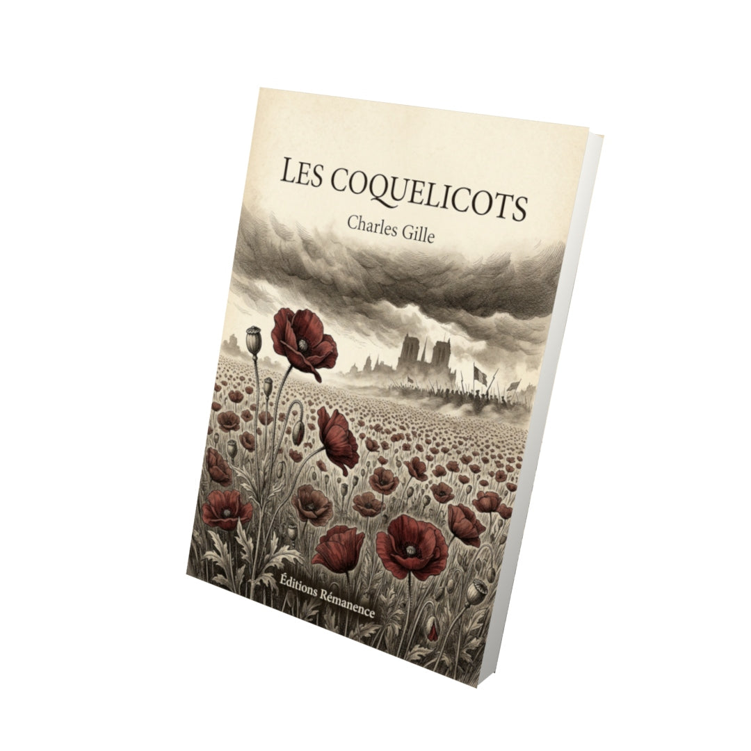 Livre Les Coquelicots par Charles Gille - Vue 3D - Editions Remanence